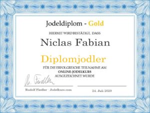 Jodeldiplom Niclas Fabian